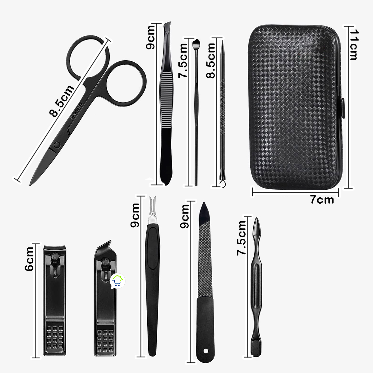 Miniatura 7 de Set Manicure Pedicura 9 Piezas JD039